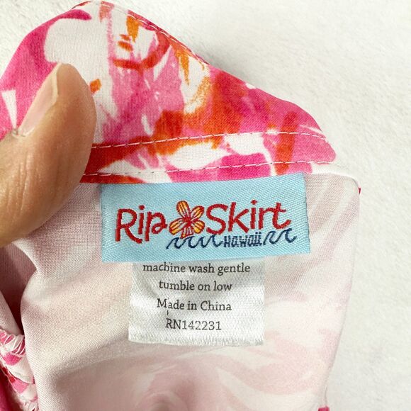 RipSkirt Wrap Skirt Size Medium Length 2 Coverup Swim Floral Tropical - Picture 3 of 4